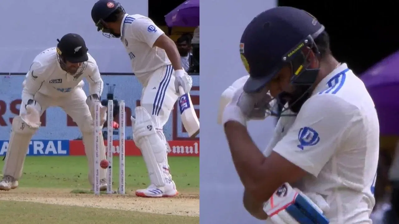 Rohit Sharma Shocked After Unlucky Dismissal