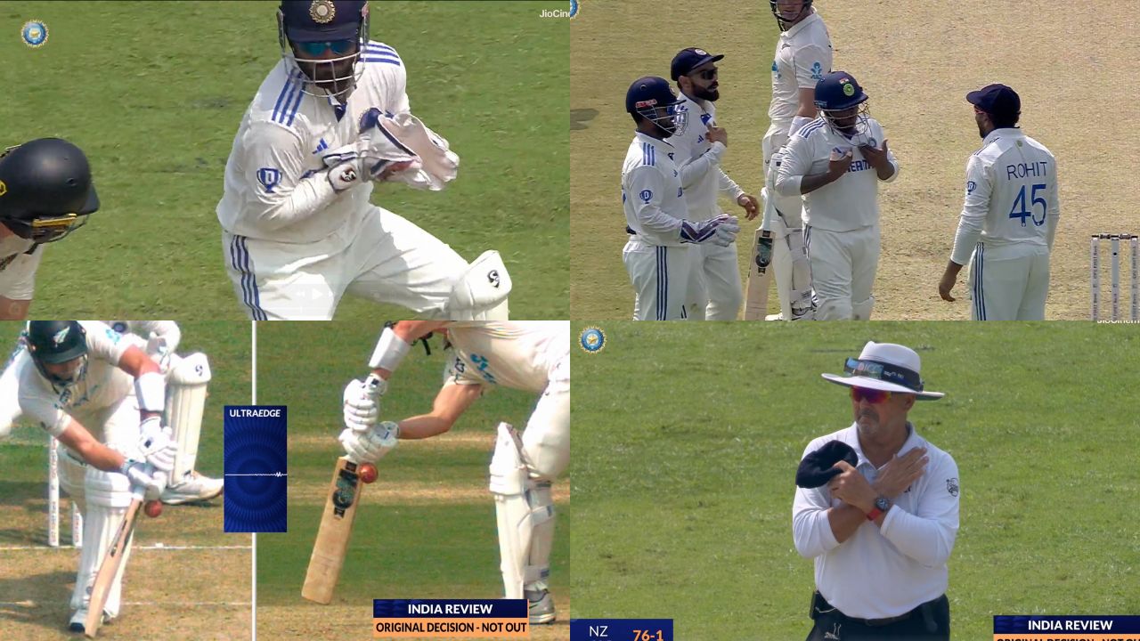 Watch- Sarfaraz Khan and Virat Kohli persuade Rohit Sharma for a DRS as India gets Will Young out