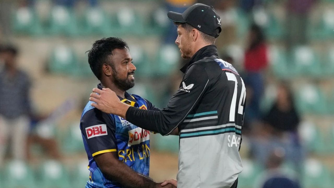 Sri Lanka S Charith Asalanka And New Zealand S Mitchell Santner