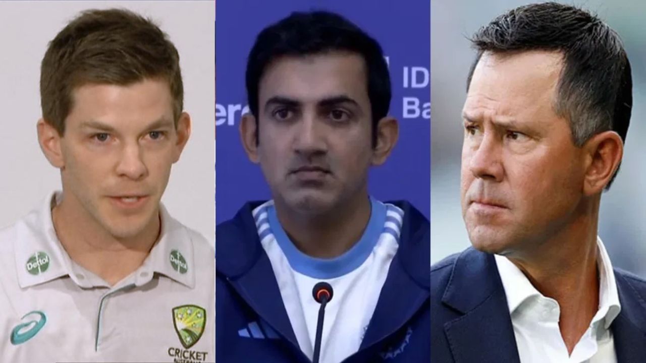 Tim Paine Gautam Gambhir And Ricky Ponting