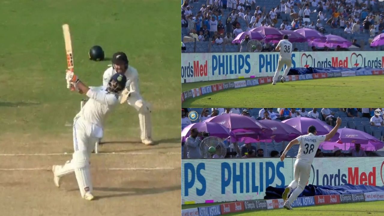 Tim Southee Catch To Dismiss Ravindra Jadeja