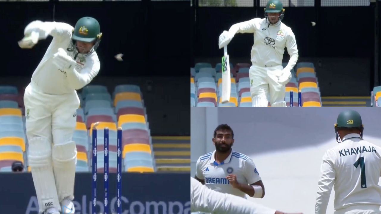 Usman Khawaja Bowled By Jasprit Bumrah