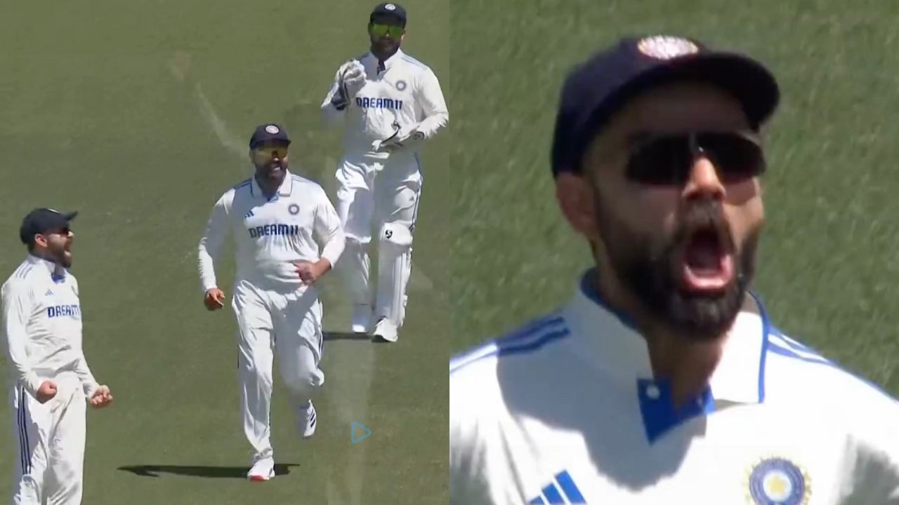 Virat Kohli Aggressive Send Off To Nathan McSweeney