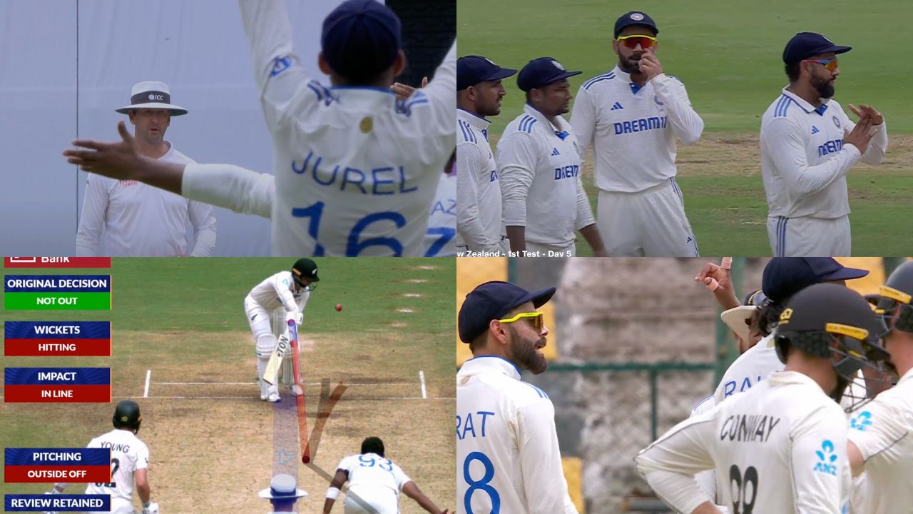 Virat Kohli Michael Gough Jasprit Bumrah Devon Conway