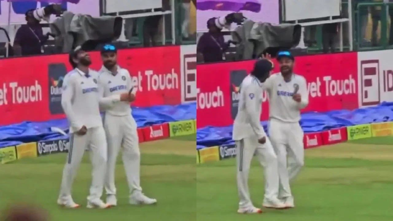 Virat Kohli And Ravindra Jadeja Chat