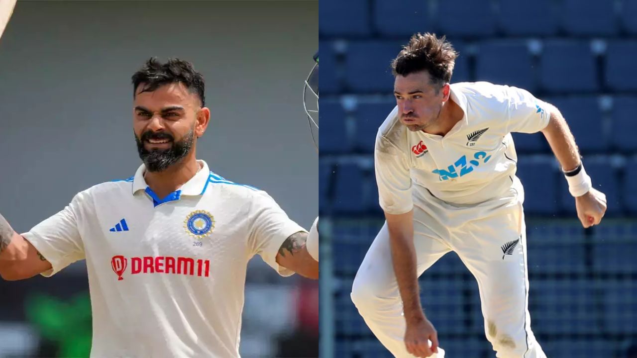 Virat Kohli And Tim Southee