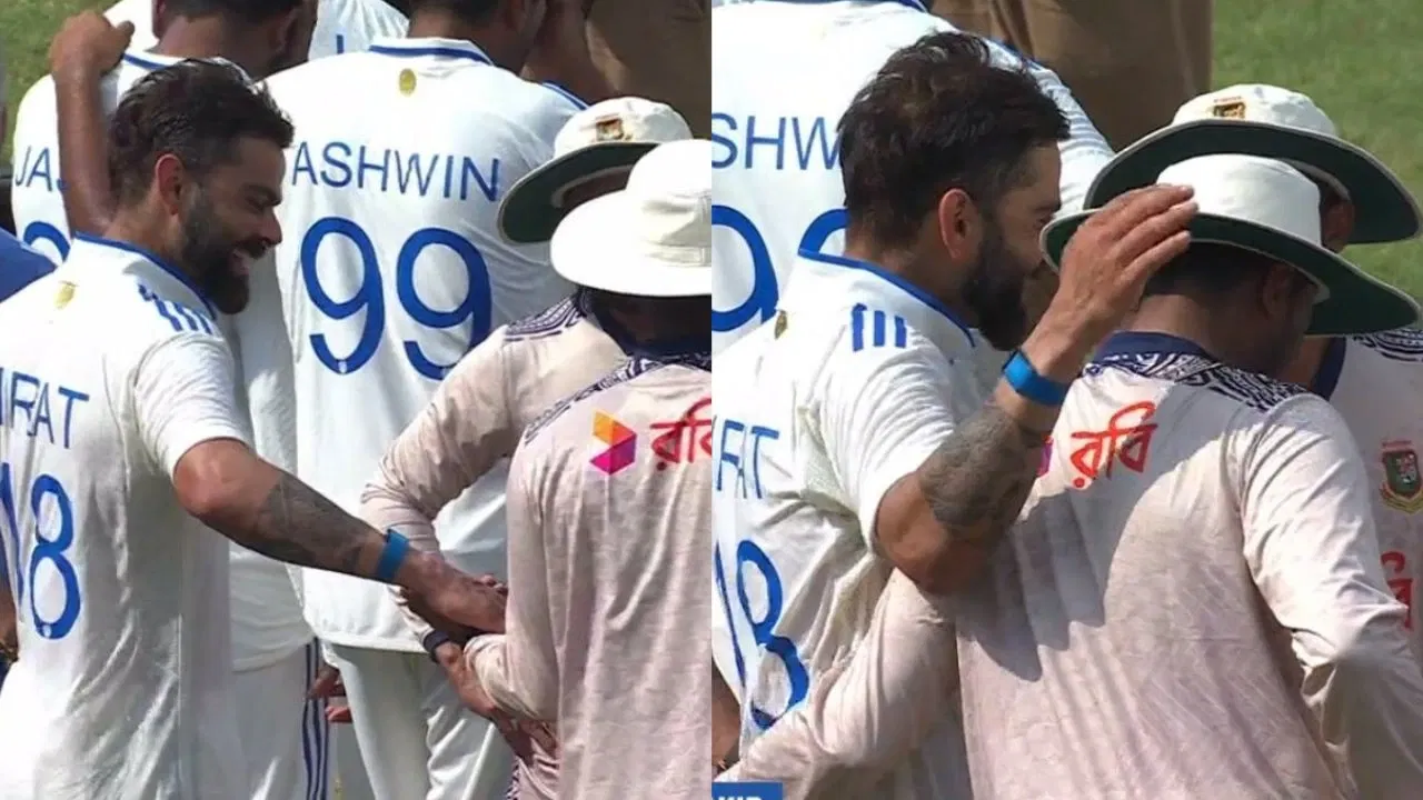 Virat Kohli Hands Bat To Shakib Al Hasan