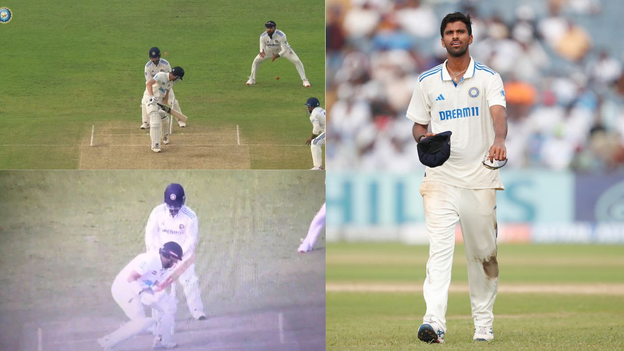 Watch: Washington Sundar wreaks havoc in Pune; dismisses Ajaz Patel, Mitchell Santner to bag 7-wicket haul