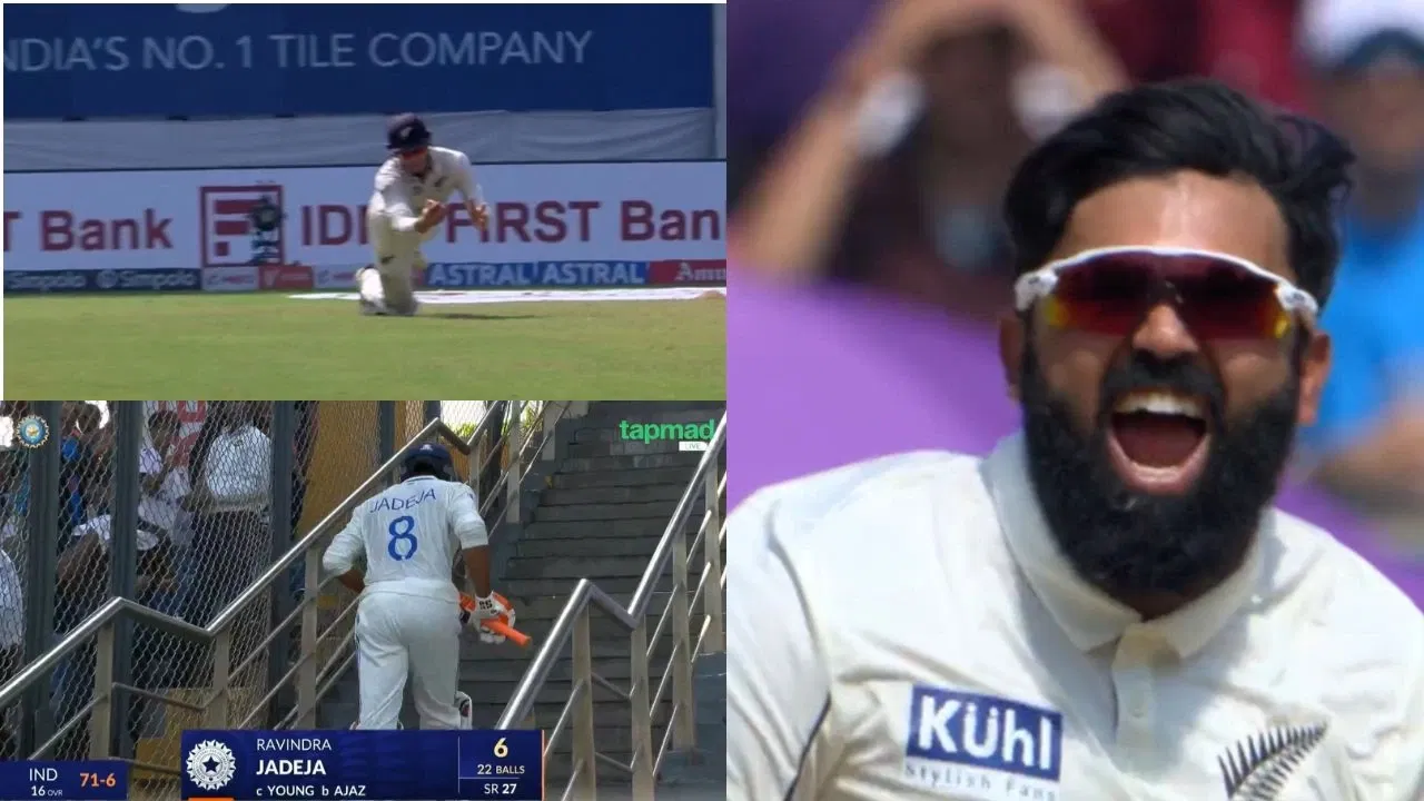 Will Young Takes Stunner To Dismiss Ravindra Jadeja 1