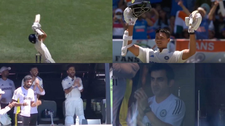 Yashasvi Jaiswal 100 Virat Kohli Gautam Gambhir Reaction