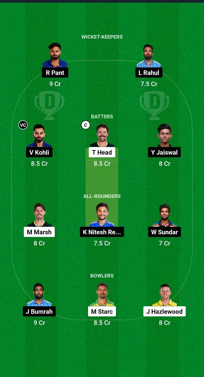 IND vs AUS Dream11 Prediction Fantasy Cricket Tips Dream11 Team India Tour of Australia