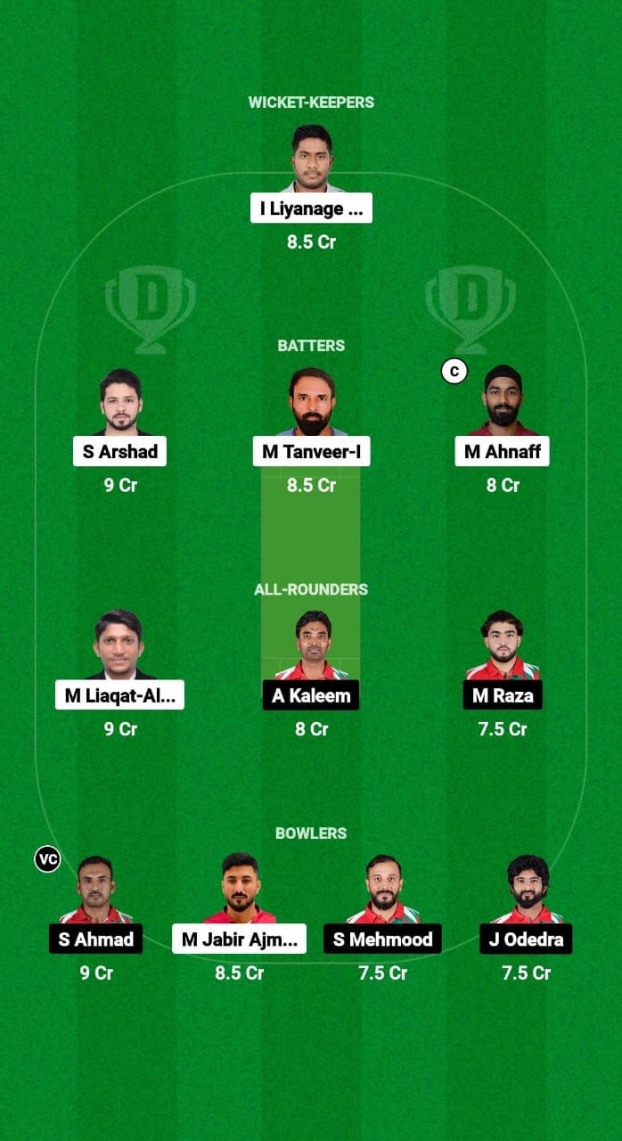 QAT vs OMN Dream11 Prediction Fantasy Cricket Tips Dream11 Team Gulf Cup T20I