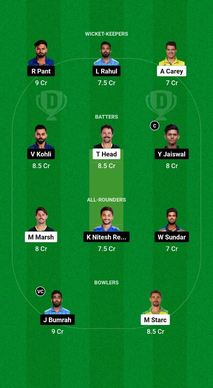 IND vs AUS Dream11 Prediction Fantasy Cricket Tips Dream11 Team India Tour of Australia