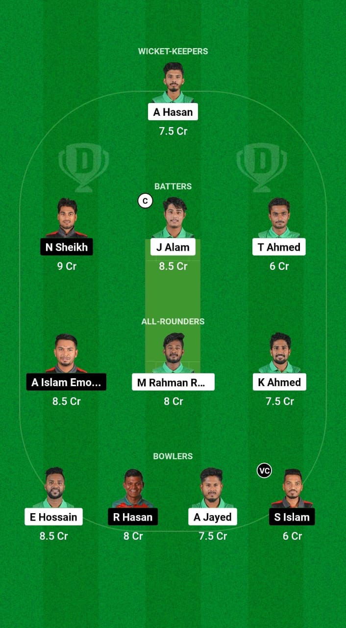 SD vs DM Dream11 Prediction Fantasy Cricket Tips Dream11 Team Bangladesh T20 National League