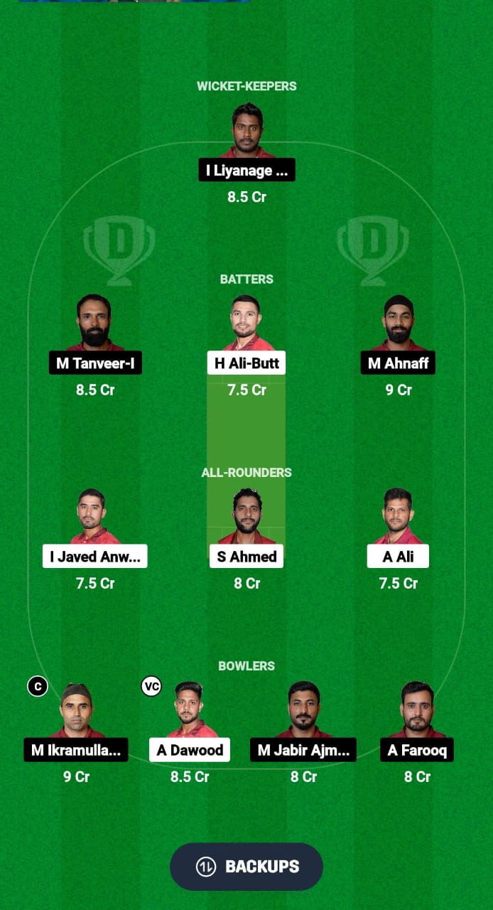 BAH vs QAT Dream11 Prediction Fantasy Cricket Tips Dream11 Team ICC Men’s T20 World Cup Asia Qualifier B