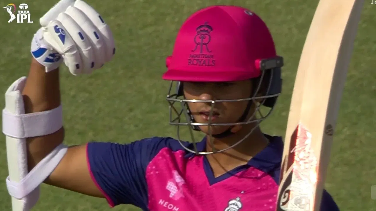 Yashasvi Jaiswal Bicep Celebration