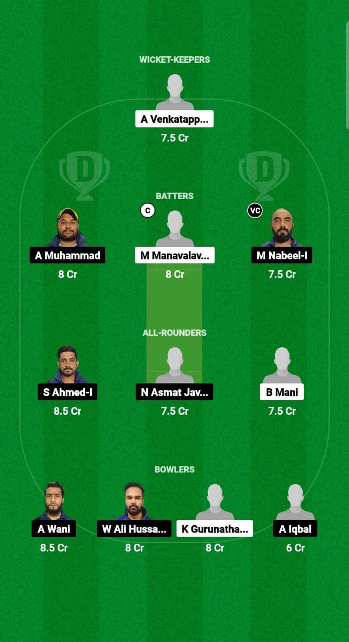 MAW vs MEC Dream11 Prediction Fantasy Cricket Tips Dream11 Team Kuwait Challengers League B T20 2024 