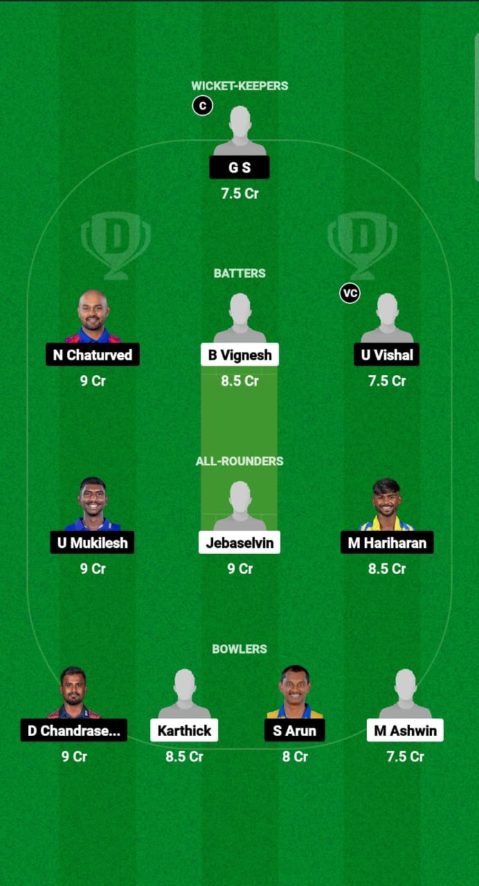 THT vs CHP Dream11 Fantasy Cricket Prediction Tips Dream11 Team Tamil Nadu T20 SS Rajan Trophy 2024 