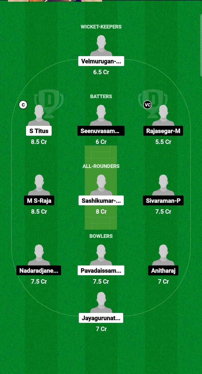 PNXI vs PWXI Dream11 Prediction Fantasy Cricket Tips Dream11 Team Pondicherry T10 2025 