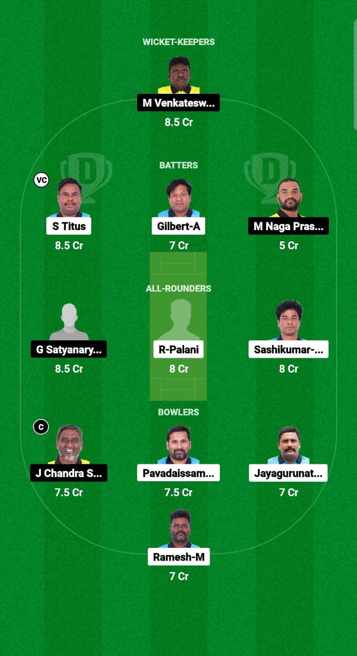 PNXI vs YXI Dream11 Prediction Fantasy Cricket Tips Dream11 Team Pondicherry T10 2025 