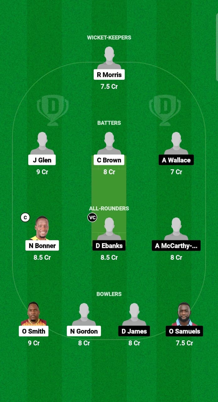 SRO vs CWA Dream11 Prediction Fantasy Cricket Tips Dream11 Team West Indies Jamaica T10 2025 