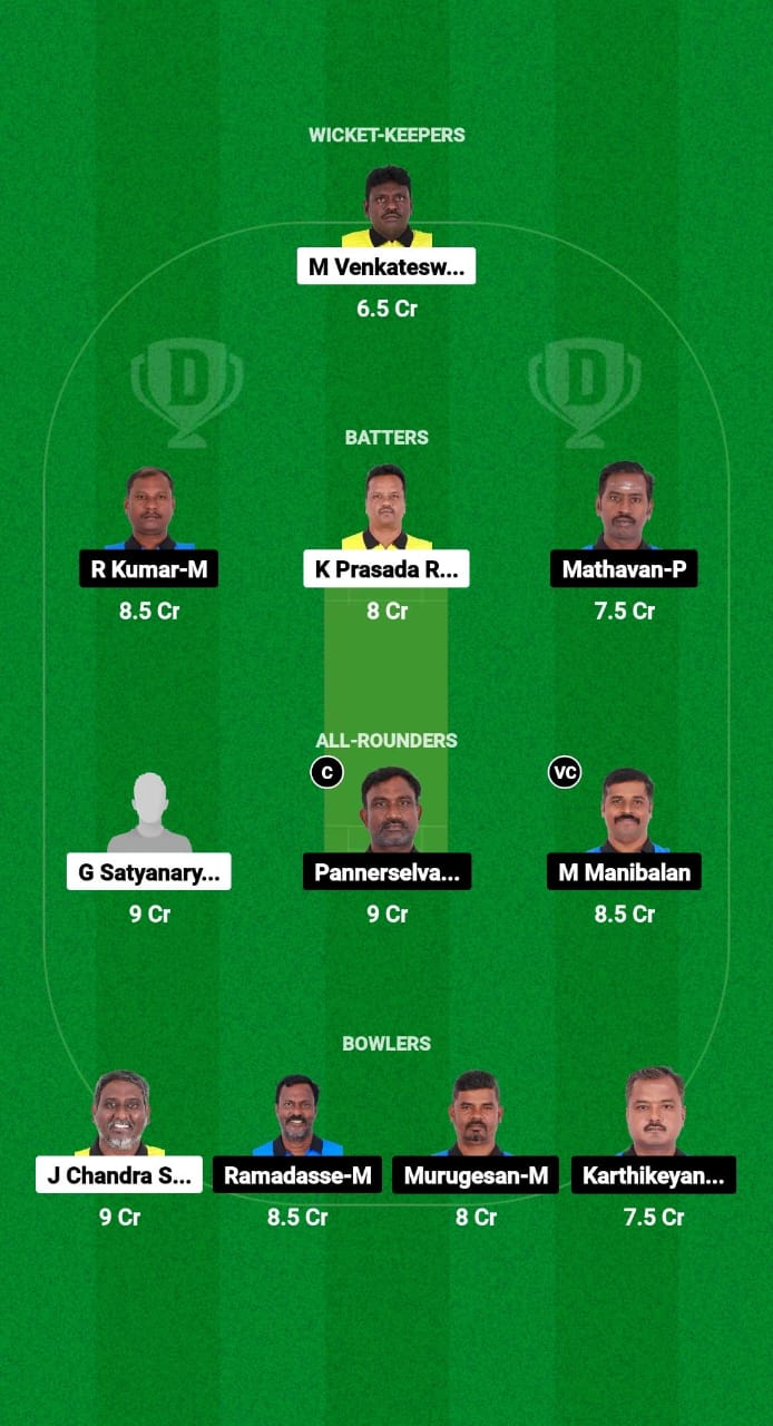 YXI vs KXI Dream11 Prediction Fantasy Cricket Tips Dream11 Team Pondicherry T10 2025