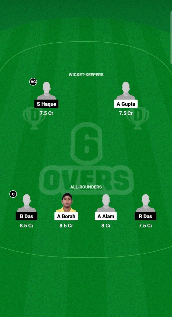 CRK vs RBH Dream11 Prediction Fantasy Cricket Tips Dream11 Team Guwahati Sixes 2025 