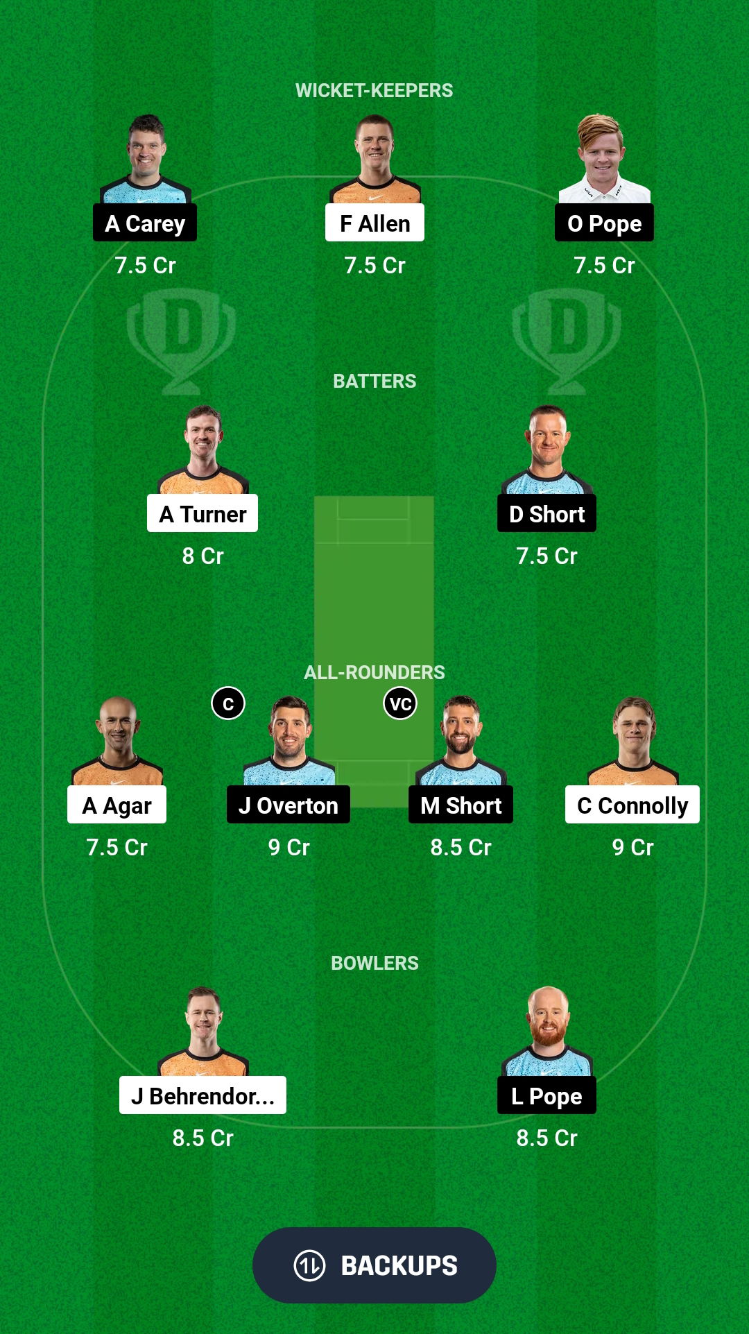 SCO vs STR Dream11 Prediction Fantasy Cricket Tips Dream11 Team BBL 2024-25 