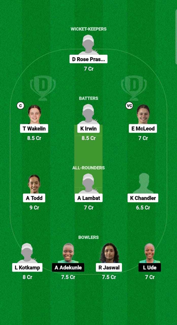 NZ-WU19 vs NGR-WU19 Dream11 Prediction Fantasy Cricket Tips Dream11 Team U19 Women's World Cup 2025 