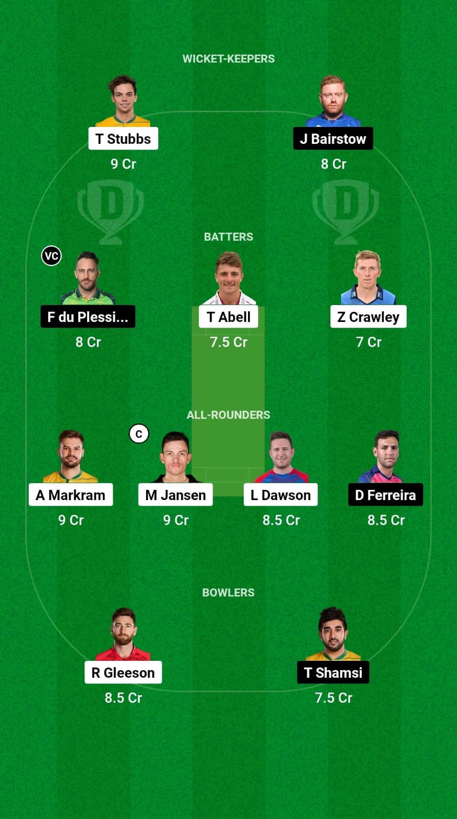 JSK vs SEC Dream11 Prediction Fantasy Cricket Tips Dream11 Team SA20 League 2025 