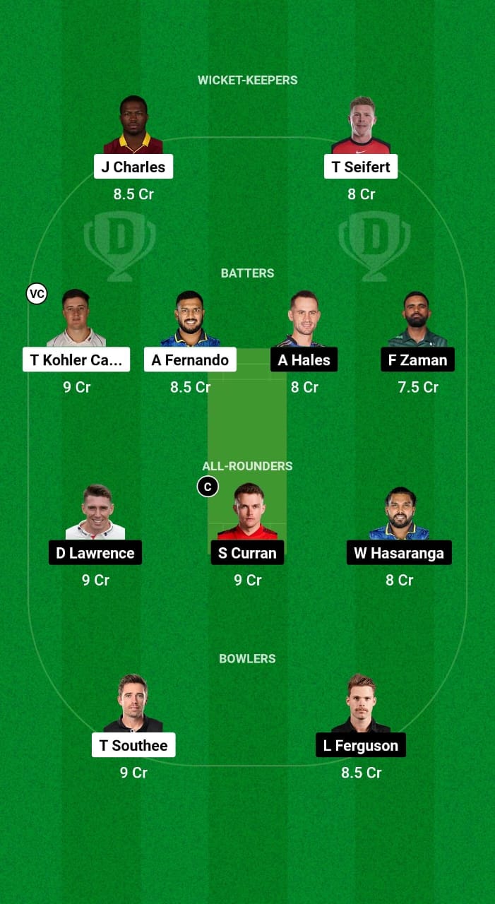 SWR vs DV Dream11 Prediction Fantasy Cricket Tips Dream11 Team ILT20 League 2025 