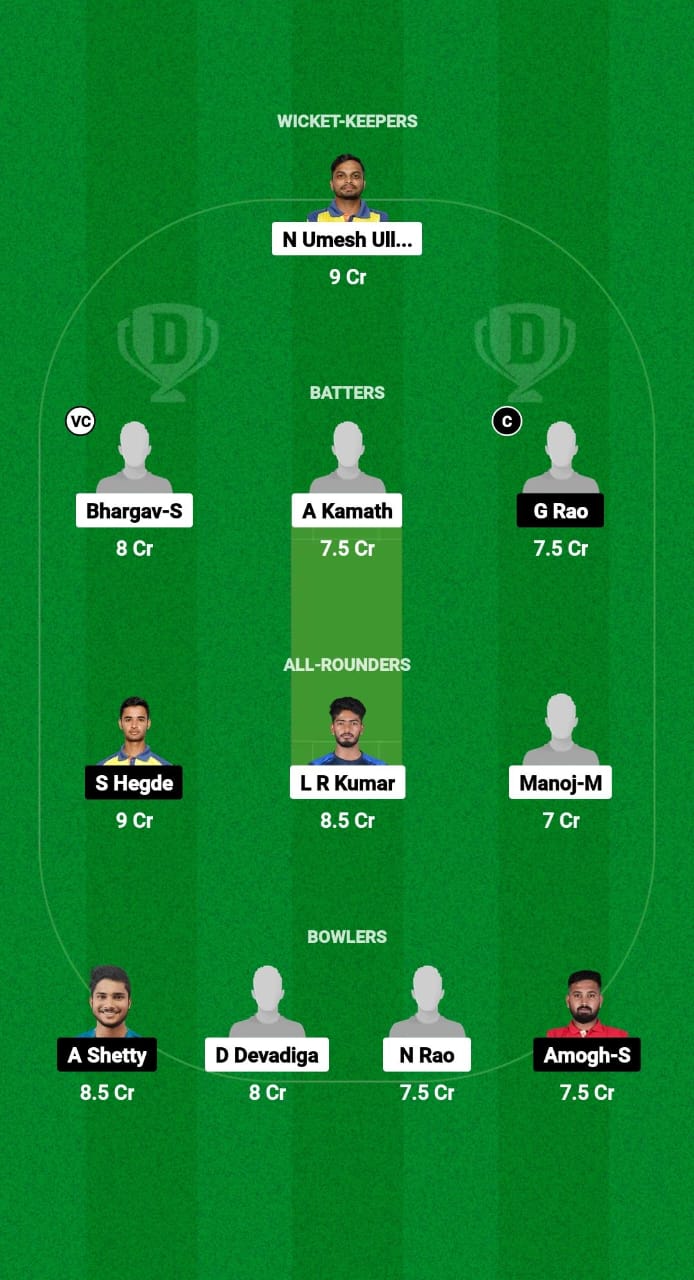 ML vs KT Dream11 Prediction Fantasy Cricket Tips Dream11 Team Karnataka Coastal Big Bash League T20 2025 