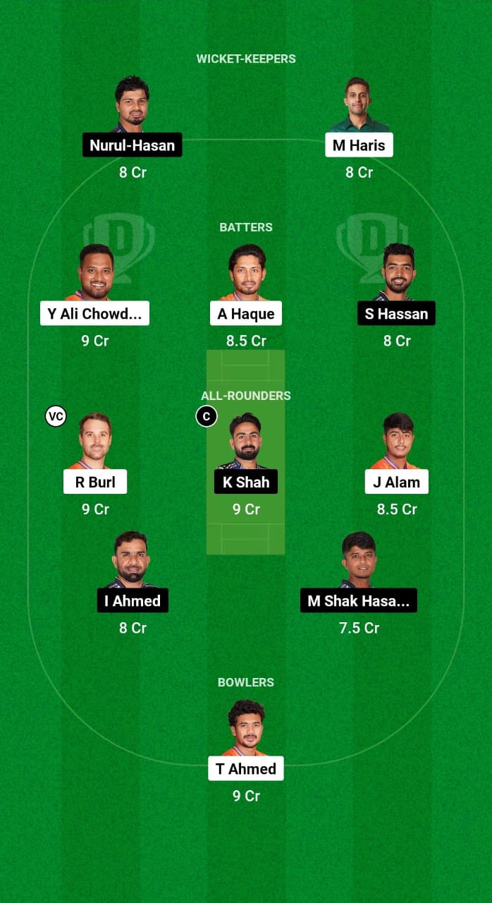 DBR vs RAN Dream11 Prediction Fantasy Cricket Tips Dream11 Team Bangladesh T20 Premier League 2024-25 