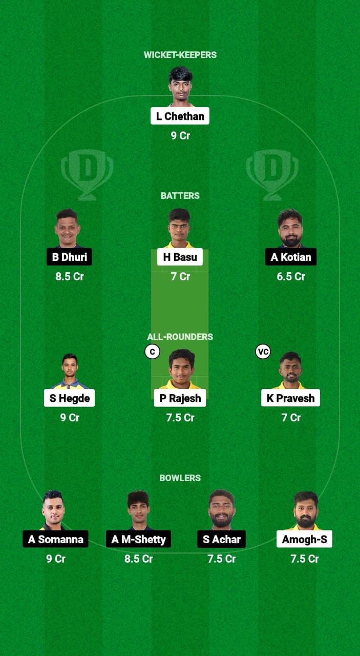 KT vs MTM Dream11 Prediction Fantasy Cricket Tips Dream11 Team Karnataka Coastal Big Bash League T20 2025 