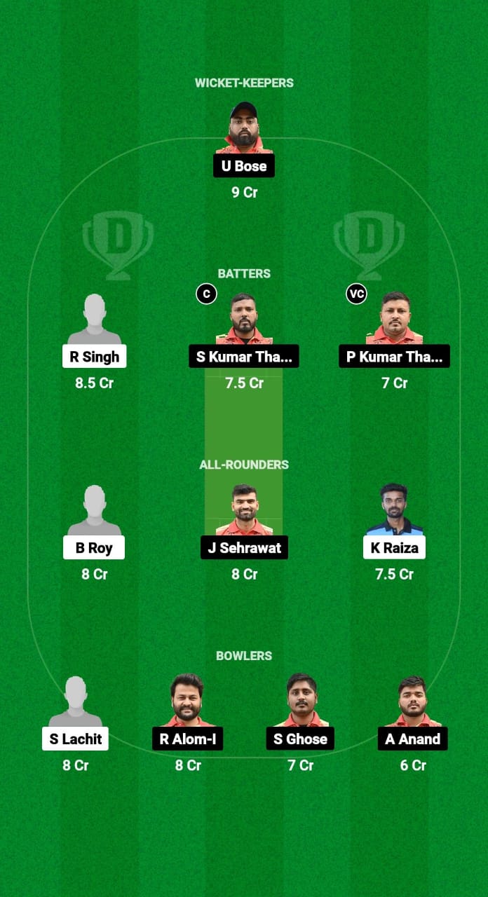 NSC vs SGC Dream11 Prediction Fantasy Cricket Tips Dream11 Team Guwahati Premier League T20 2025 