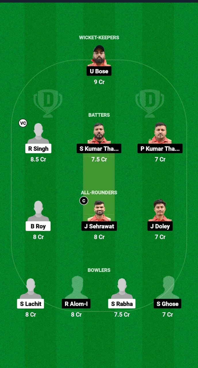 NSC vs SGC Dream11 Prediction Fantasy Cricket Tips Dream11 Team Guwahati Premier League T20 2025 