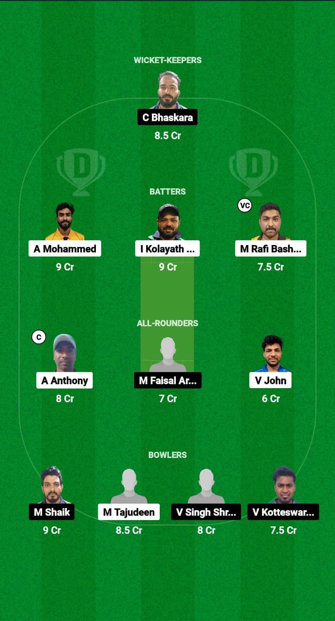 CHK vs GUC Dream11 Prediction Fantasy Cricket Tips Dream11 Team Kuwait Challengers League B T20 2024-25 