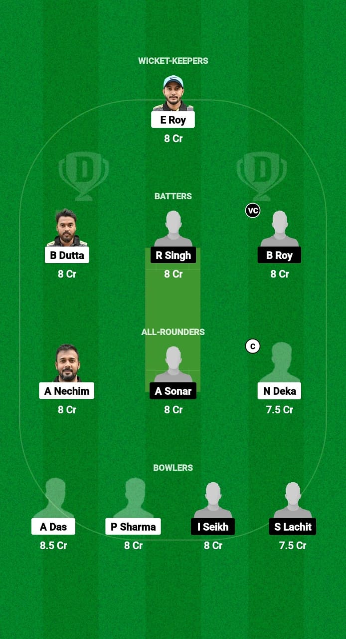 BCC vs NSC Dream11 Prediction Fantasy Cricket Tips Dream11 Team Guwahati Premier League T20 2025 