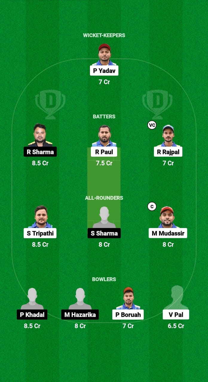 BTC vs CCC Dream11 Prediction Fantasy Cricket Tips Dream11 Team Guwahati Premier League T20 2025 