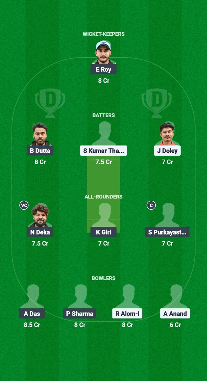 SGC vs BCC Dream11 Prediction Fantasy Cricket Tips Dream11 Team Guwahati Premier League T20 2025 