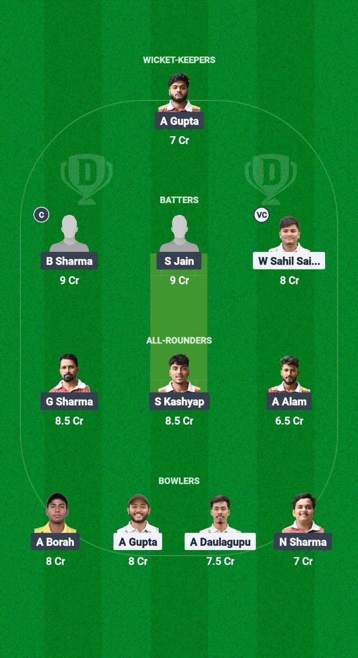 AC vs GTC Dream11 Prediction Fantasy Cricket Tips Dream11 Team Guwahati Premier League T20 2025 