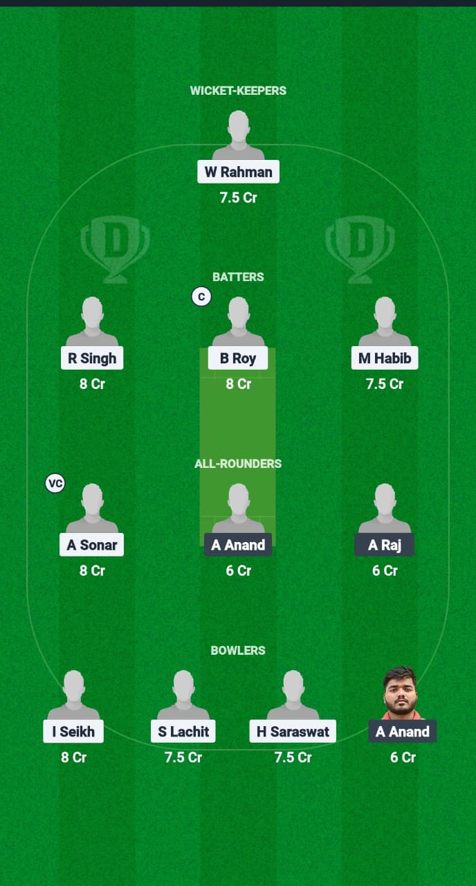 NSC vs SGC Dream11 Prediction Fantasy Cricket Tips Dream11 Team Guwahati Premier League T20 2025 