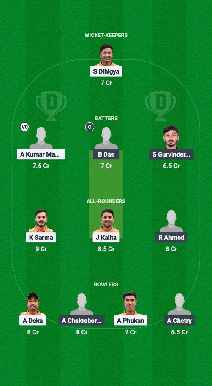 NYC vs GUG Dream11 Prediction Fantasy Cricket Tips Dream11 Team Guwahati Premier League T20 2025 