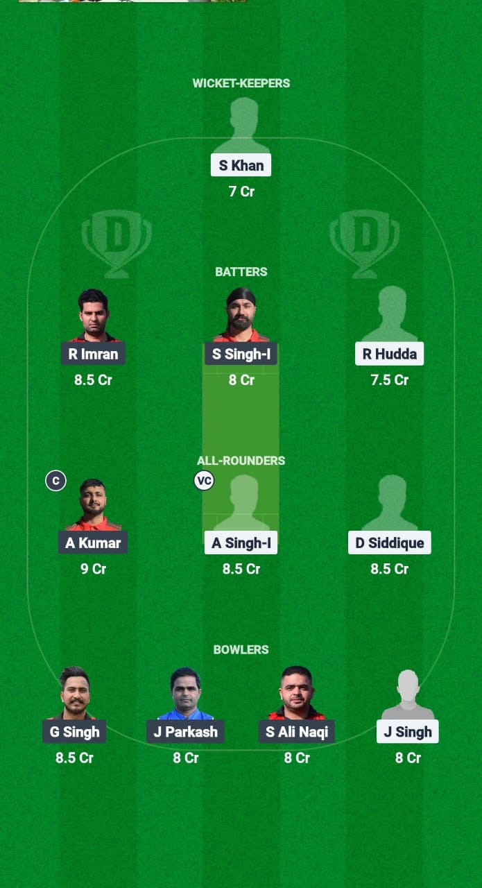 LCA vs PNJ Dream11 Prediction Fantasy Cricket Tips Dream11 Team ECSN Portugal T10 2025 