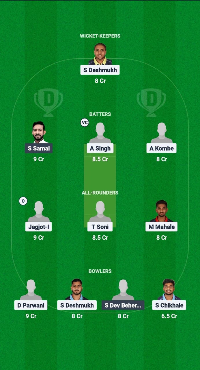 VID vs ODS Dream11 Prediction Fantasy Cricket Tips Dream11 Team Chhattisgarh T20 Rani Suryamukhi Devi Tournament 2025 