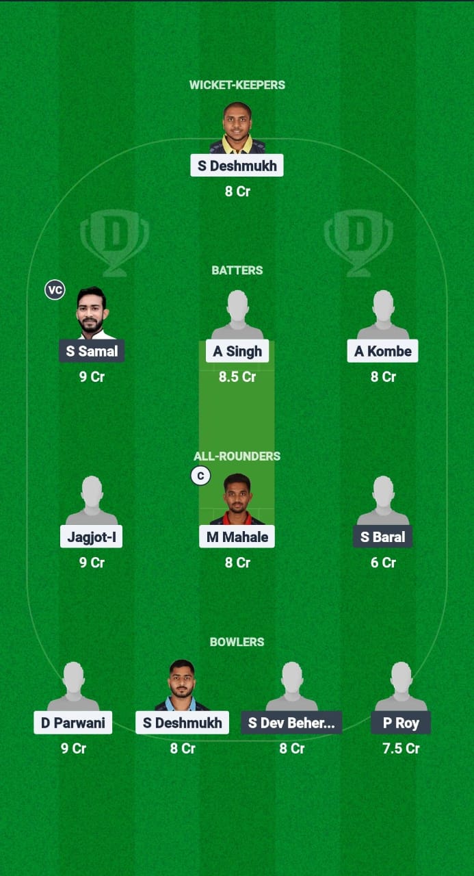 VID vs ODS Dream11 Prediction Fantasy Cricket Tips Dream11 Team Chhattisgarh T20 Rani Suryamukhi Devi Tournament 2025 