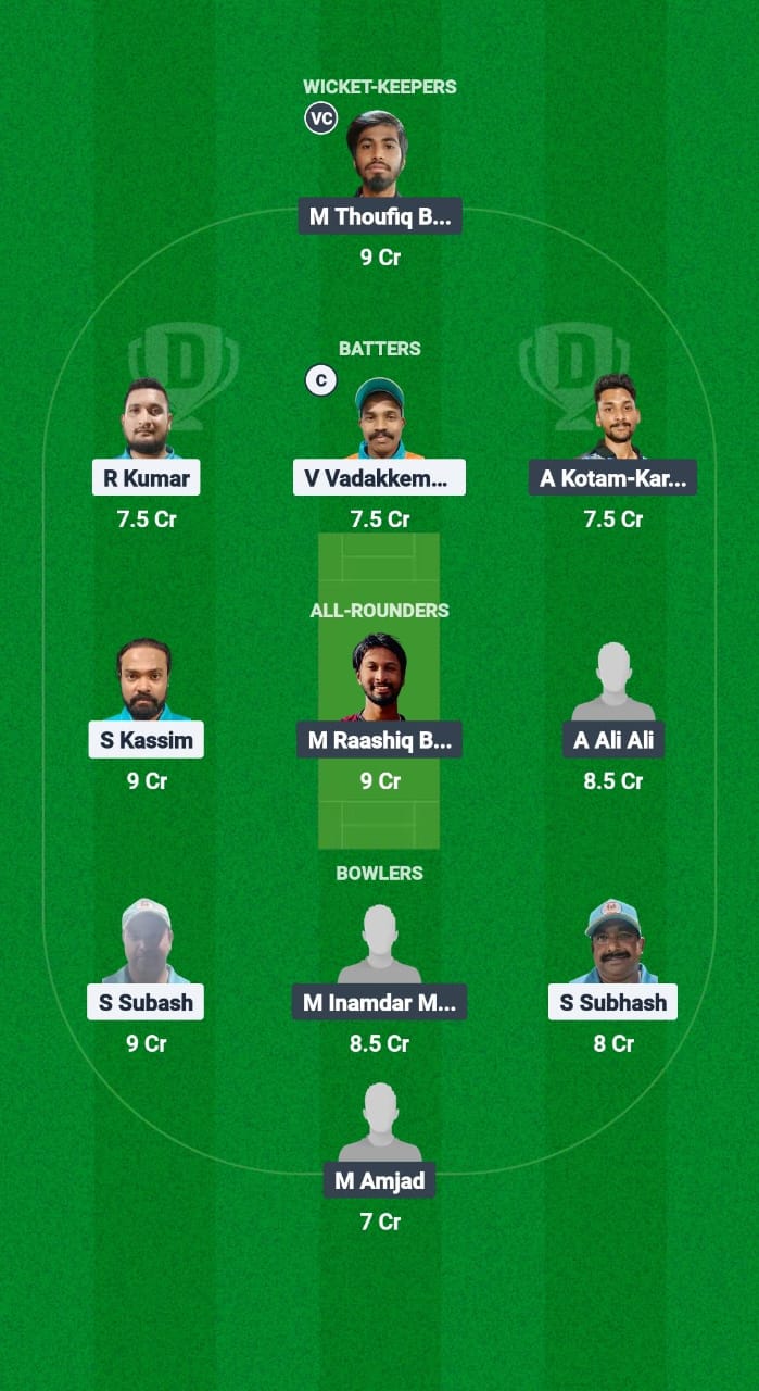 PST vs SAS Dream11 Prediction Fantasy Cricket Tips Dream11 Team Kuwait Challengers League B T20 2024-25 