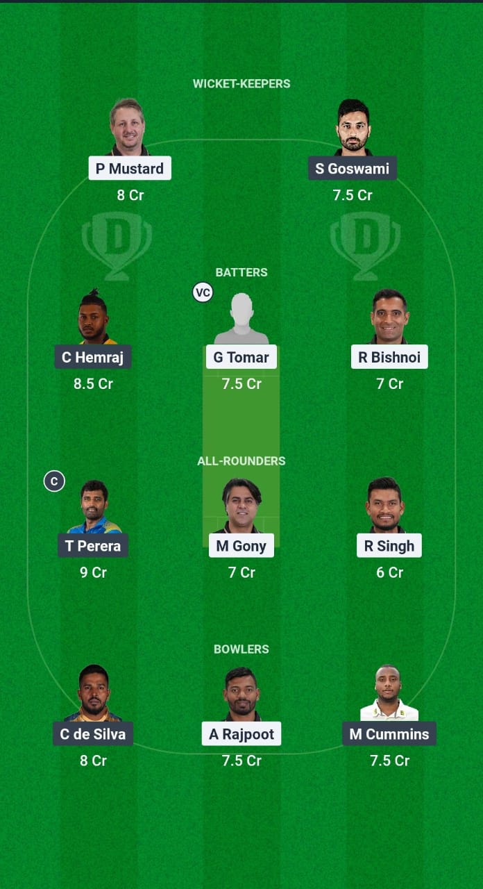 RK vs GJS Dream11 Prediction Fantasy Cricket Tips Dream11 Team Legends 90 - T20 2025 