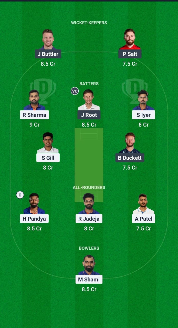 IND vs ENG Dream11 Prediction Fantasy Cricket Tips Dream11 Team England Tour of India 2025 