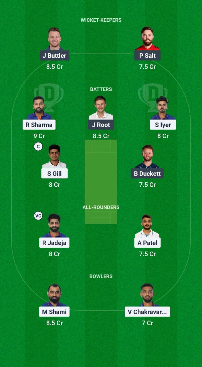 IND vs ENG Dream11 Prediction Fantasy Cricket Tips Dream11 Team England Tour of India 2025 